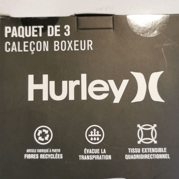 Hurley men's 3 pack boxer briefs size L - Picture 3 of 4